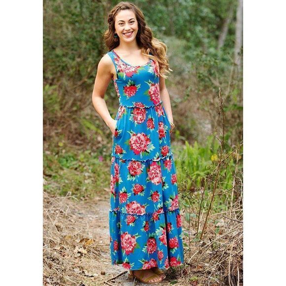 Matilda Jane No End Maxi Dress Floral Tiered Spring Summer Womens - Picture 1 of 4